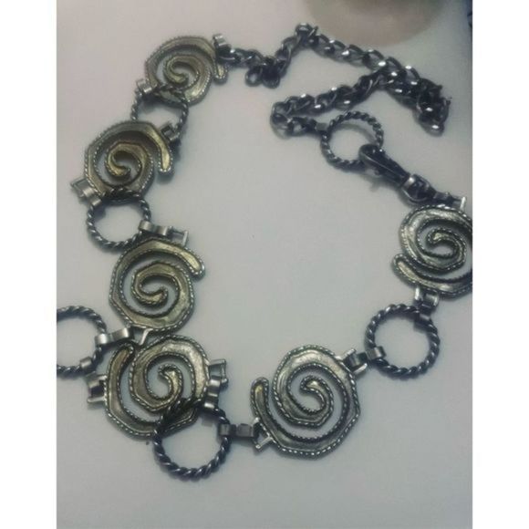 Cute LARGE SILVER BOHO PEACE SIGN NECKLACE - Picture 3 of 8